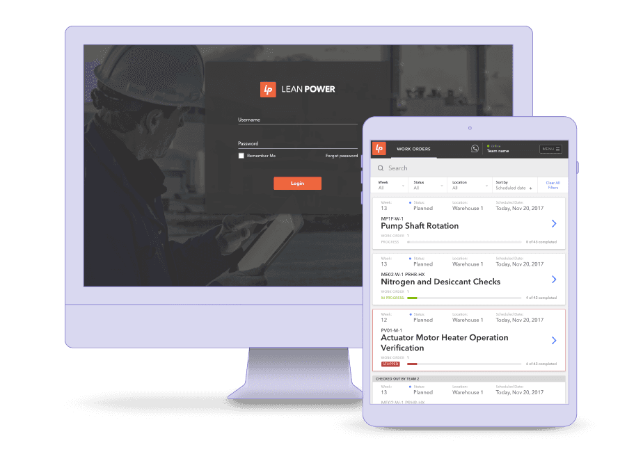An app for a nuclear power plant preventative maintenance
